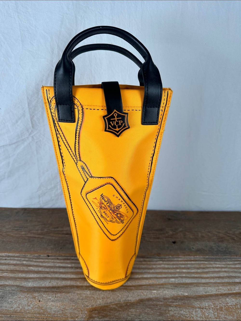 VCP Yellow Cooling Bag with Dark Blue Handles